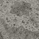 Amada 8x10 Area Rugs, Non-Slip Washable Rug with Low Profile, Durable Bound Edge, Soft Large Vintage Rug for Living Room, Bedroom, Dinning Room, Home Office,Silver Gray 