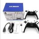 2.4G Wireless Game Controller Set, Dual Gamepad with USB Receiver, White and Black, Classic Game Console Support, 10 Simulator Compatible