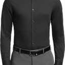 Calvin Klein Men's Slim Fit Non Iron Solid Dress Shirt - (16.5" Neck 32"-33" Sleeve, White), XL