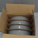 AmorArc 8.75'' Large Ceramic Pasta Bowls, 38oz Handpainted Stoneware Bowls Set of 4, Microwave&Dishwasher Safe Bowls with Rustic Terracotta Underside for Pasta Salad