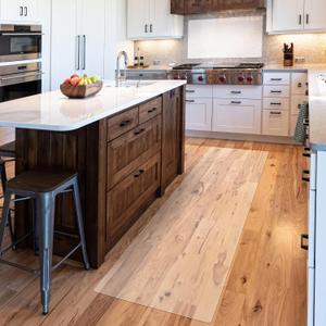 Vicwe Clear Runner Rug for Hallway, 2'x6' No Slip Waterproof Kitchen Standing Floor Mat, Vinyl Indoor Outdoor Entryway Runner Rug for Laundry, Living Room