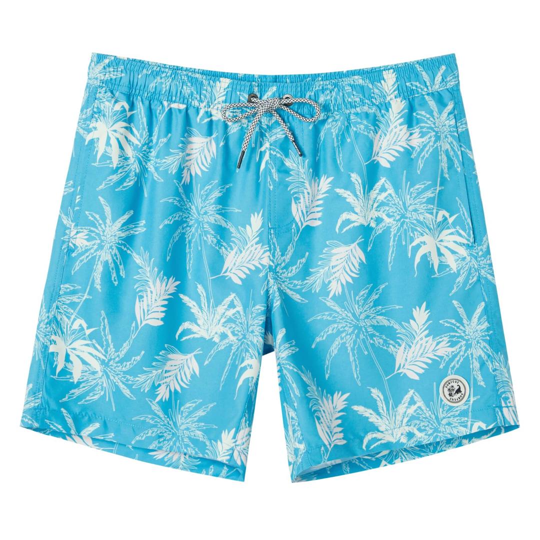 SURFCUZ Volley Shorts Swimming Trunks Quick Dry Swim Shorts,Pineapple-White,L