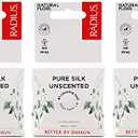 RADIUS Dental Floss, Natural Floss, Unscented Silk, 33 Yards, Compostable & Non-Toxic Oral Care Designed to Help Fight Plaque, Pack of 3