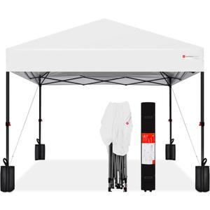 Best Choice Products 10x10 Pop Up Canopy Tent, EZ Setup, White