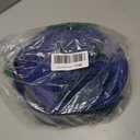 PVC Drain HOSE 2"*100ft, Pool Backwash Hose, Heavy Duty Reinforced Blue PVC Discharge Hose Lay Flat Water, For Swimming Drain Pools and Clean Filters, with 2 Clamp
