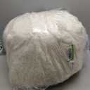 Fuzzy Fluffy Beige bean bag chair covers with Soft Plush Texture – Beige foot rest Design for Stuffed Animal Storage, Cozy Furry bean bag chair cover, (No Filler) 14"x14"x11" for Couch Living Room