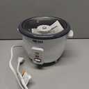 AROMA Rice Cooker, 3-Cup (Uncooked) / 6-Cup (Cooked), Small Rice Cooker, Oatmeal Cooker, Soup Maker, Auto Keep Warm, 1.5 Qt, White, ARC-363NG