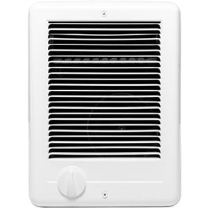 Com-Pak Electric Wall Heater with Built-in Thermostat (Model: CSC101W, Part: 67549), 3412 BTU, 120 Volt, 1000 Watt, White