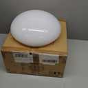 Aspen Creative 23608-02, 11" White Opal Mushroom Glass Shade For Ceiling Fixture, Fitter: 9-3/4", 11" D x 4" H, 2 Pack