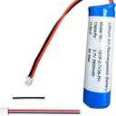 Seasider 3.7V 2600mAh Rechargeable Batteries Li-ion Battery with JST PH2.0 2Pin Connector for DIY Electronics Products, Toys, Lighting, Bluetooth Equipment