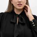 City Chic Women's Plus Size Dress - Marily Pleat Midi (Black), XS