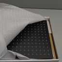 Rain Shower Head Black with Extension Arm 12 Inch Square Shower Head with 16 Inch Shower Arm Large Stainless Steel Rainfall Showerhead Matte Black Waterfall Full Body Coverage by GGStudy