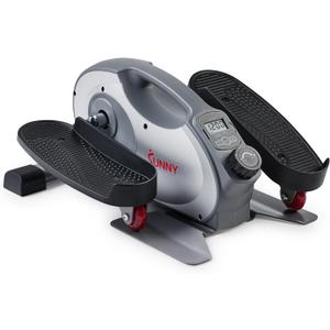 Sunny Health & Fitness Under Desk Pedal Elliptical Machine, Adjustable Resistance Leg Exerciser Office Home Workout While Sitting for Seniors