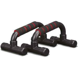 RBX Pump Bars with Foam Padded Handles and Non-Slip Base - Red