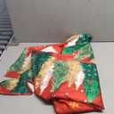 Horaldaily Christmas Tablecloth 6084 Inch Rectangular, Christmas Trees Red Washable Table Cover for Party Picnic Dinner Decor