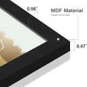 Abtgt 16x24 Frame Set of 3, Display Pictures 12x18 with Mat or 16 x 24 without Mat, Poster Frames for Vertical & Horizontal Wall Hanging Display, Black