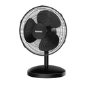 HOLMES 12" Table Fan, 75° Oscillation, 3 Speeds, 15° Adjustable Head Tilt, Ideal for Home, Bedroom or Office, Black