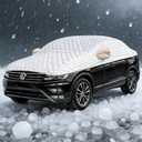 Hail Protector Car Cover SUV, Multi-Layer Cotton Padded Construction, Extra-Thick Top Half Car Cover for Hail Protection, Fits SUV L