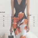 HVT Women's 2026 Summer Halter Neck Floral Print Maxi Dress Wedding Guest Party Sleeveless Bodycon Long Dresses (M)