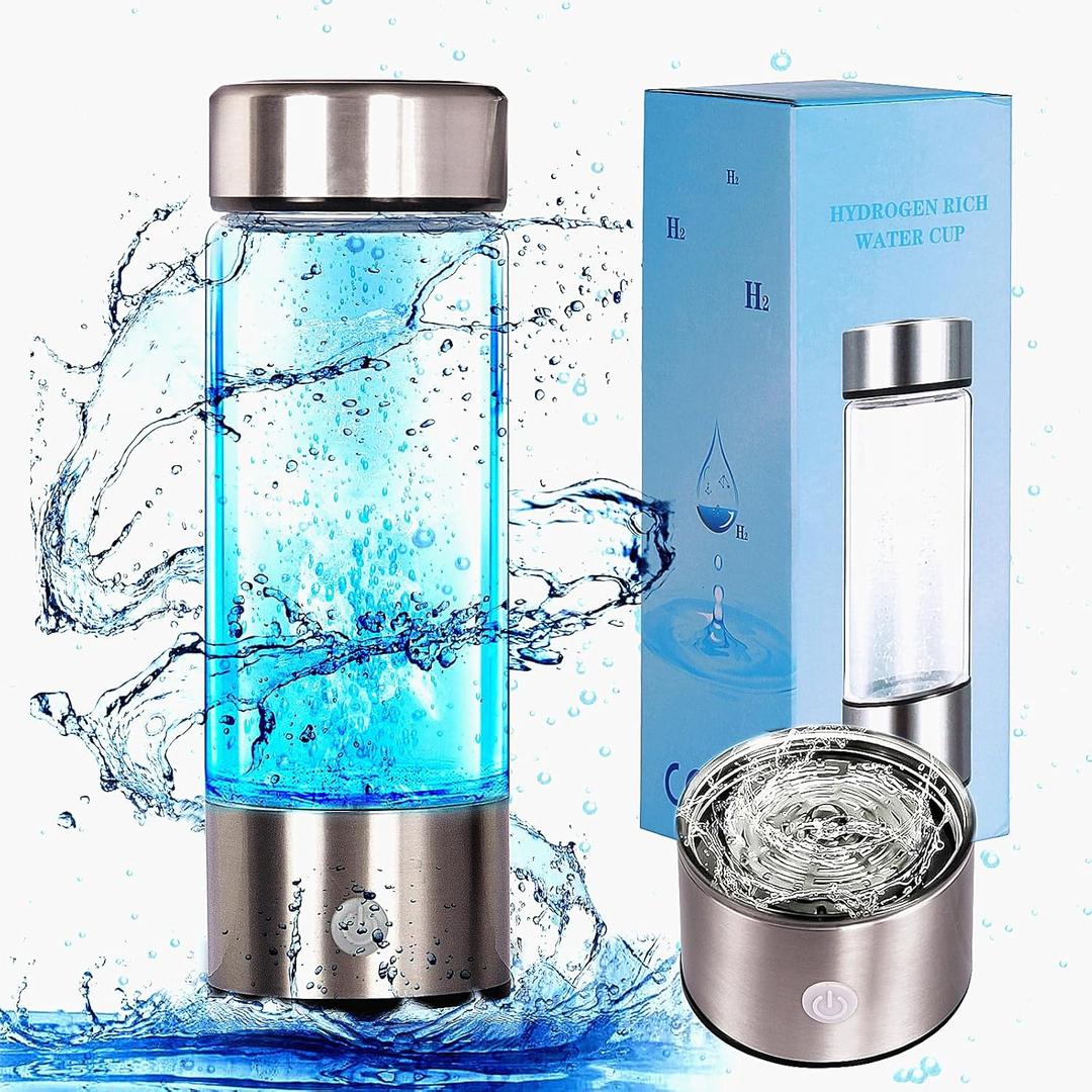 Hydrogen Water Bottle,Portable Hydrogen Water Generator Machine, Improve Water in 3 Minutes Quick Electrolysis, Suitable for Home, Office, Travel, Daily Drinking (Blue)
