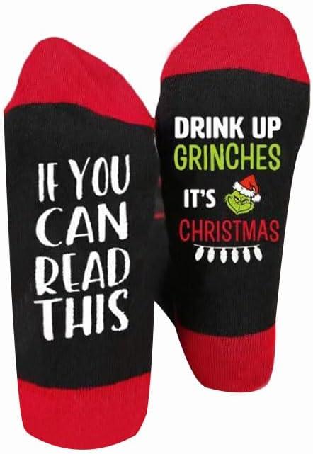 Coshang Womens Christmas Socks If You Can Read This Funny Socks Stocking Novelty Socks Christmas Gifts