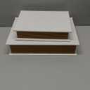 Deco 79 Wooden Decorative Box Love, Hope, Faith Faux Storage Book Book Shaped Boxes with Black Spine and Gold Accents, Set of 3 Decorative Keepsake Boxes 11", 8", 6"H