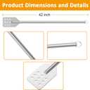 42" Stainless Stiring Paddle Mash Spatula Mixing Paddle Perfect for Cooking, Crawfish and Brewing, Grill, Seafood Boils, Durable 42-in Stainless Steel Stir Paddle Mixer Wide Huge Spatula Paddle