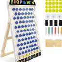 Zhenx Extra Large Prize Drop Board, 41.3" x 23.6" Prize Drop Disc Game Wood, Disc Drop Games for Family Parties, Parties, Trade Show Booth and Carnival Game