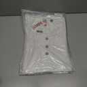 2 x Feiersi Women's Summer Floral Tunic Tops Casual Blouse Short Sleeve Buttons Up T-Shirts (White, XL)