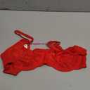 Avidlove Lace Bras for Women Sheer Balconette Underwire Unlined Everyday Bras Lingerie S-XXL (Medium, Red)