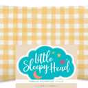 Little Sleepy Head Toddler Pillowcase, 100% Cotton & Hypoallergenic Pillow Case for Toddler Pillow, Snug Fit Envelope Pillowcase, 13x18 Pillowcase, Pilllow Sold Separately (Gingham Yellow)
