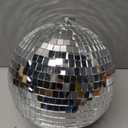 Alytimes Mirror Disco Ball - 8-Inch Cool and Fun Silver Hanging Party Disco Ball Big Party Decorations, Party Design