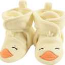 Hudson Baby Unisex-Child Cozy Fleece Booties Winter Accessory Set (12-18 Months Toddler, Yellow Duck)