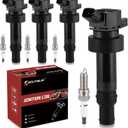 UF652 Ignition Coil Pack & Iridium Spark Plugs Compatible with Hyundai Accent Veloster Kia Rio Soul 1.6L L4 2012-2019 UF652 Coil Pack Sets of 4