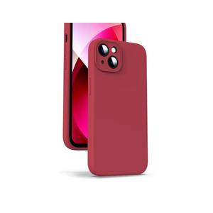 Supdeal Liquid Silicone Case for iPhone 13 Mini - [Camera All-Round Protection] [Soft Microfiber Lining Anti-Scratch] 4 Layer Full Covered Shockproof Gel Rubber Phone Case Cover, 5.4", Red