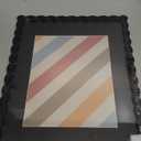 THKRLOF 11x14 Picture Frame with Mat for 8x10, Wavy Edge Wooden Real Glass Photo Frame for Wall Hanging, Black, 1 Pack