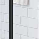 Command Bath Matte Black Towel Bar with Water Resistant Command Strips, Bathroom Organizer, 24 in Bar Length Holds up to 10 lbs
