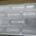 Hewory Modern Glass Bud Vase for Flower: 24PCS Blown Clear Small Vase Bulk