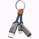 ZGear Key Chain Braided Flat Charge Cable