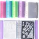 UNIMEIX 60 Pcs Magnetic Sheets for Die Storage with 5 Binder Covers, 2 in 1 Storage Stamp and Die Storage Bags Die Cut Storage Supplies(0.8 mm Thickness)