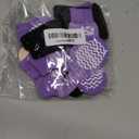 PUPTECK Non-Slip Dog Socks, Double Sides Grips Dog Boots & Paw Protectors for Hardwood Floors Prevents Licking Paws, Adjustable Dog Shoes for SeniorDogs (Small (6 Count), Purple)