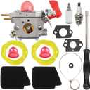 C1U-W43A 545081857 Carburetor for Zama C1U-W43 Poulan VS-2 BVM200FE GBV345 Craftsman 358794765 358794774 358794773 358794700 358794770 358794780 Blower with 545146501 Air Filter