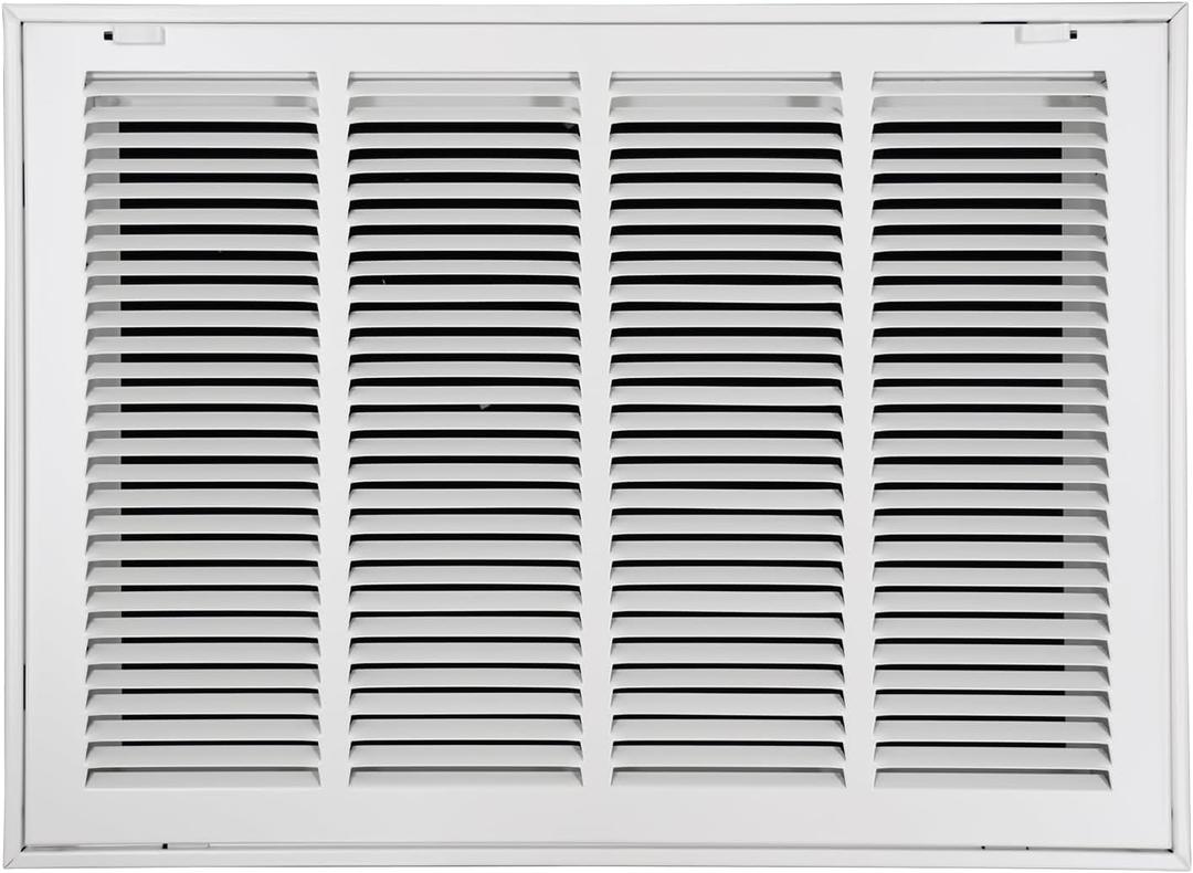 Howeall 20"W x 14"H [Duct Opening Size] Steel Return Air Filter Grille - Removable Face/Door for 1 inch Filters -HVAC Vent Cover Grill - White [Outer Dimensions: 22 5/8"W X 16 5/8"H]