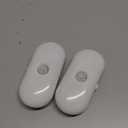 Rechargeable Motion Sensor Night Light, 2-Color White & Warm Toilet Light with Auto/On Mode, Magnetic & Adhesive Installation for Bathroom, Bedroom, Hallway (2 Pack)