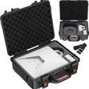 Starlink Mini Case- IP67 Waterproof Starlink Mini Hard Case with Portable Strap- Precision Cut Foam for Starlink Satellite Dish and Accessories- Storage Bag for Travel Outdoor Camping Hiking (Black)