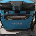 Titan Zipperless HardBody Cooler, Keeps Ice 2 Days
Durable soft cooler with easy access lid, leak proof hard liner with shelf, Backsaver shoulder strap, for lunch and day trips, 16 Can