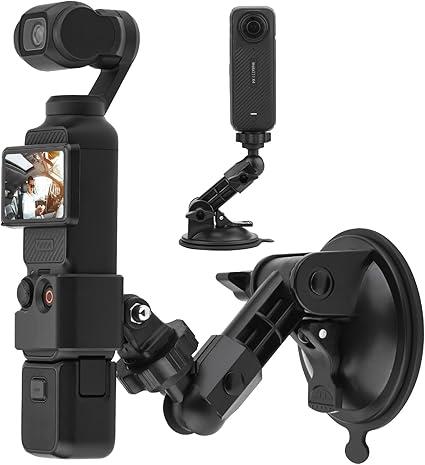 BRDRC Pocket 3 Suction Cup Mount, Car Windshield Window Dash Holder Kit with Expansion Adapter for Insta360 X4 X5 X3 Go 3S for GoPro Max Mini Hero 13 12 11 10 9 Pocket 3 2 Action 5 Pro 4 Accessories BRDRC Pocket 3 Suction Cup Mount, Car Windshield Window Dash Holder Kit with Expansion Adapter for Insta360 X4 X5 X3 Go 3S for GoPro Max Mini Hero 13 12 11 10 9 Pocket 3 2 Action 5 Pro 4 Accessories