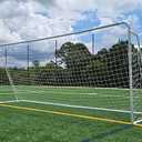 Official Size 24 X 8 X 5 Ft. Steel Soccer Goal. Heavy Duty Frame w/Net. Tournament, Regulation Size. Professional Portable Practice Training Aid. 24 X 8, 24x8(1Net)