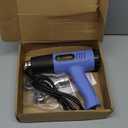 Heat Gun 572 & 1112℉ Dual Temperature Control Heavy Duty Heat Gun' with 4 Nozzles Fast Heating Overload Protection Hot Air Gun For Shrink Tubing, Vinyl Wrap, Crafting,Resin,5Ft Power Cord