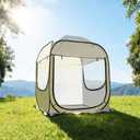 Outdoor All Weather Pop Up Sport Tent,595967in,1-3 Persons All Weather Bubble, Instant Sun Rain, No Condensation, Spacious Interior, Ultra Visibility, for Sports Events Camping Fishing Cheering